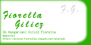 fiorella gilicz business card
